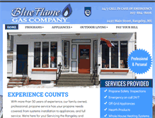 Tablet Screenshot of blueflamelpgas.com